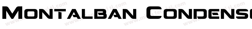 Montalban Condensed字体转换